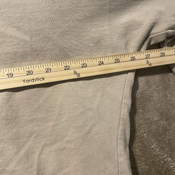 Zara Trafuluc Shirt Women's Size Medium Loose Fit Minimilist Cream Tan Long Slv - Picture 5 of 7